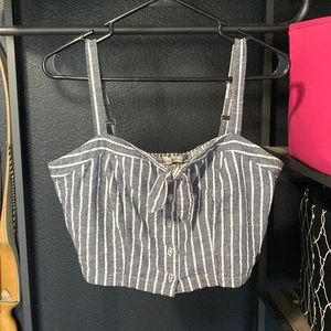 Pin stripe crop